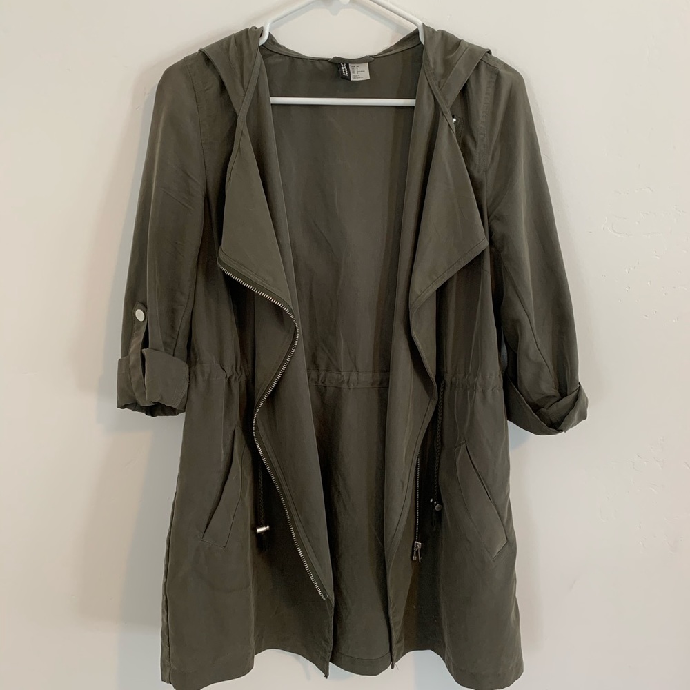 Dark Green Light Weight Utility Jacket